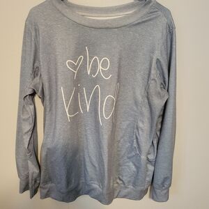 Light Blue 'Be Kind' Sweatshirt- 1x-2x- Good Shape